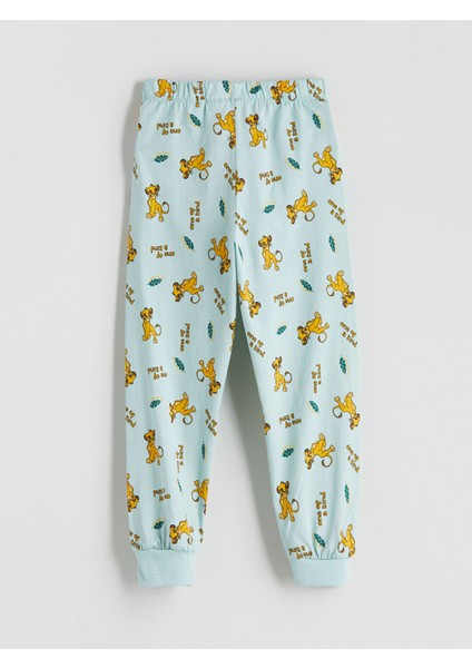 Yeni Sezon Aslan Kral Basklı Erkek Çocuk Pijama Alt modelleri