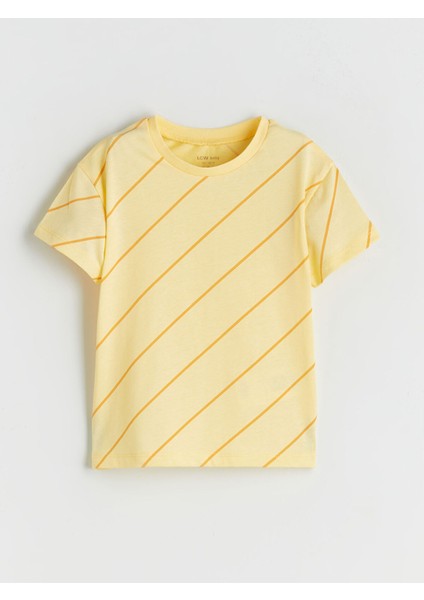 Yeni Sezon Bisiklet Yaka Çizgili Erkek Bebek Tişört