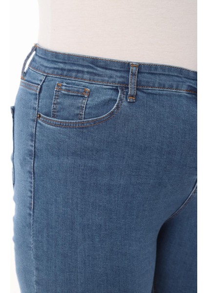 Kadın Battal Düz Jeans fırsatları