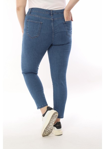 Kadın Battal Düz Jeans indirimleri