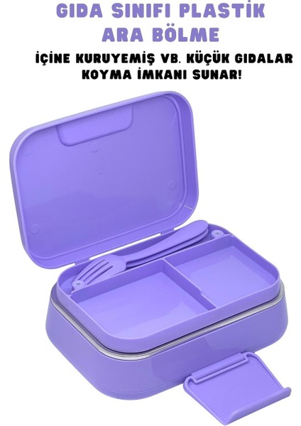 Kuromi Çelik Beslenme Kabı + Kuromi 500 ml Matarası