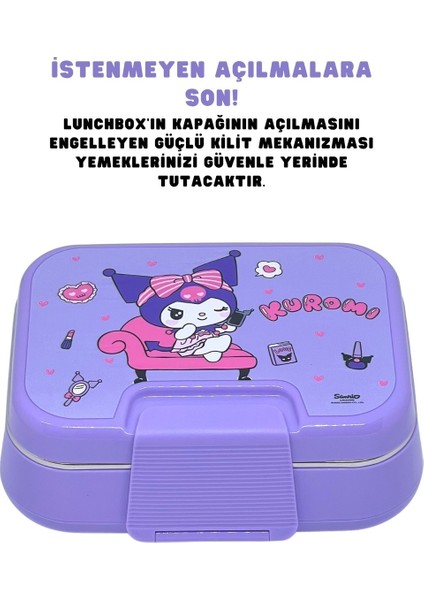 Kuromi Çelik Beslenme Kabı + Kuromi 500 ml Matarası