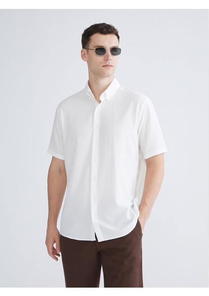 Yeni Sezon Regular Fit Kısa Kollu Erkek Gömlek