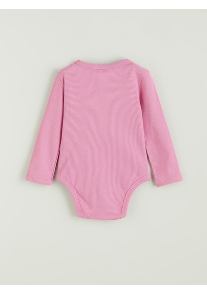 Yeni Sezon Bisiklet Yaka Basic Kız Bebek Çıtçıtlı Body modelleri