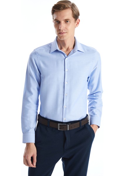 Yeni Sezon Slim Fit Uzun Kollu Oxford Erkek Gömlek