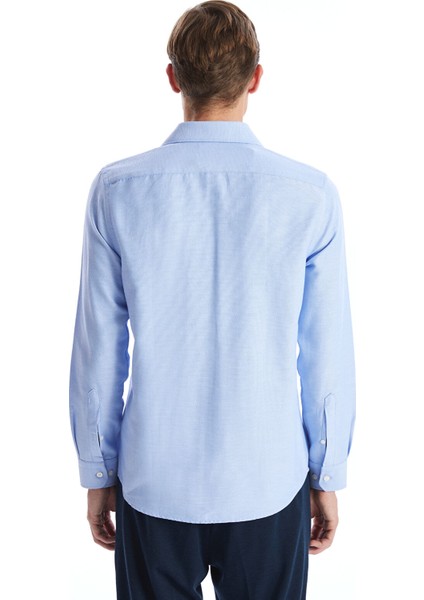 Yeni Sezon Slim Fit Uzun Kollu Oxford Erkek Gömlek fırsatları