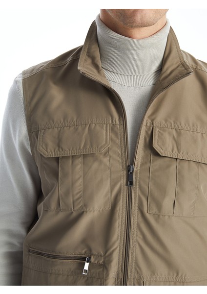 Yeni Sezon Standart Kalıp Dik Yaka Erkek Avcı Yeleği modelleri