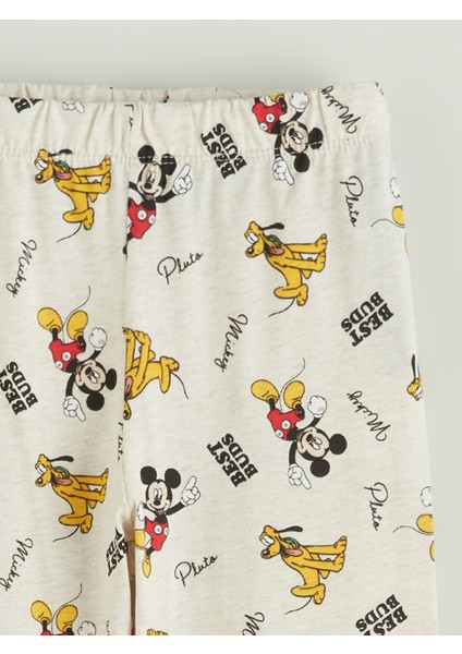 Yeni Sezon Beli Lastikli Mickey Mouse Baskılı Erkek Çocuk Pijama Alt fiyatları