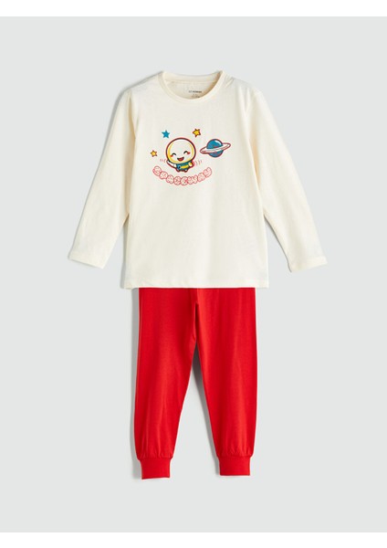 Yeni Sezon Baskılı Erkek Çocuk Pijama Takım