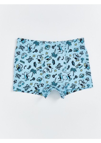 Yeni Sezon Beli Lastikli Baskılı Erkek Çocuk Boxer
