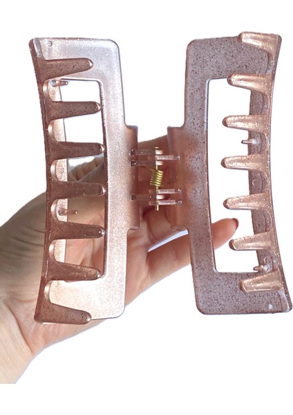 Simli Gül Kurusu Renk Mandal Toka 11 cm - Şık ve Dayanıklı indirimleri