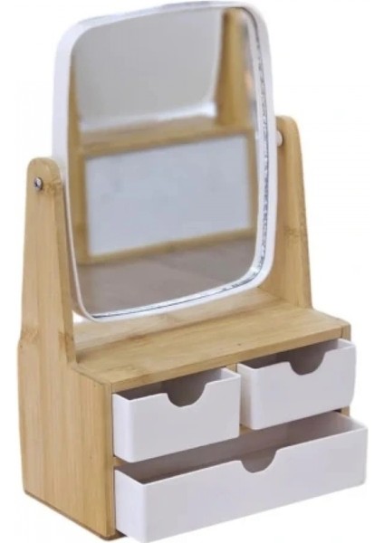 Ahşap 3 Çekmeceli Ayna