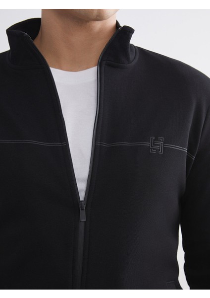 Yeni Sezon Dik Yaka Uzun Kollu Erkek Fermuarlı Sweatshirt indirimleri