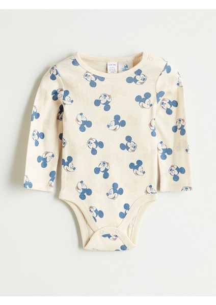 Yeni Sezon Mickey Mouse Lisanslı Erkek Bebek Çıtçıtlı Body 2'li indirimleri