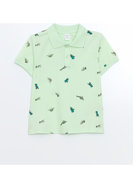 Yeni Sezon Polo Yaka Baskılı Erkek Çocuk Tişört