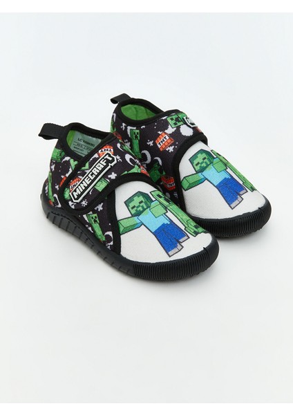 Yeni Sezon Minecraft Baskılı Erkek Çocuk Panduf