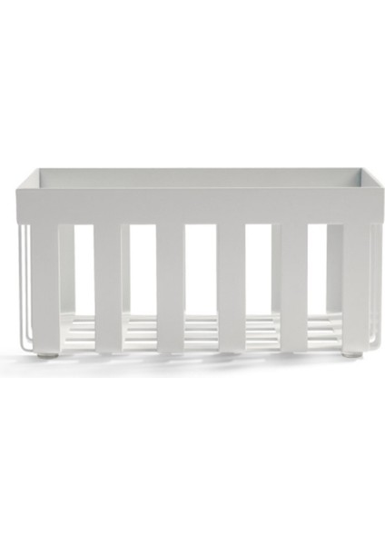 El Havlu Kutusu, Tezgah Üstü, 20XH9.5X12CM - Mat Beyaz