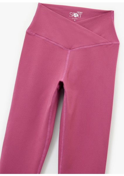 Asimetrik Yüksek Bel Slim Fit Spor Tayt modelleri