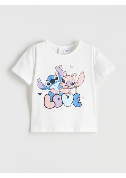Yeni Sezon Lilo & Stitch Baskılı Kız Bebek Şortlu Pijama Takım fiyatları