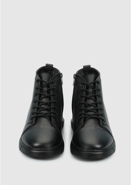 Siyah Deri Erkek Bot modelleri