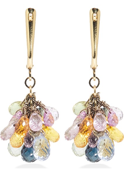 Amethis Taşlı Kadın Altın Küpe