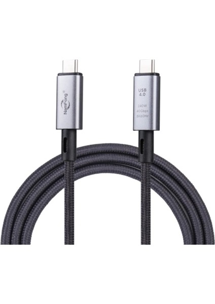 Ally USB 4.0 240W Type-C To Type-C 8k Görüntü-Data ve Ultra Hızlı Şarj Kablosu 1 METRE-(1903)