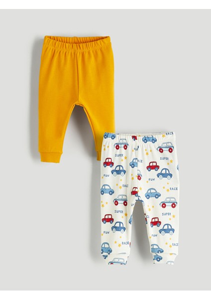 Yeni Sezon Beli Lastikli Erkek Bebek Jogger Eşofman Altı 2'li