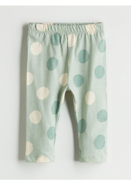 Yeni Sezon Beli Lastikli Baskılı Kız Bebek Pijama Alt