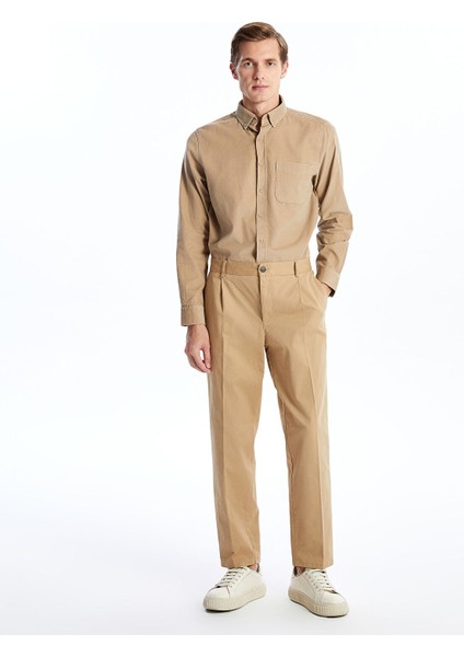 Yeni Sezon Regular Fit Uzun Kollu Kadife Erkek Gömlek fiyatları