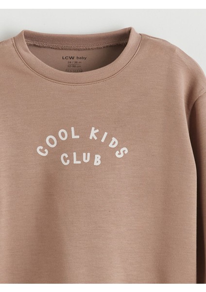 Yeni Sezon Bisiklet Yaka Erkek Bebek Sweatshirt ve Eşofman Alt 2'li indirimleri