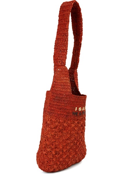 Turuncu Kadın Rafya Alışveriş Çantası modelleri