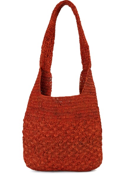 Turuncu Kadın Rafya Alışveriş Çantası fırsatları