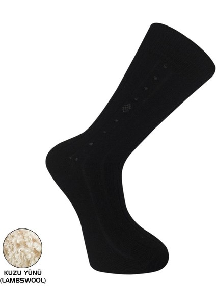 Bektaş Lambswool Kışlık Erkek Çorabı Siyah 41-44 (13639)