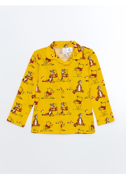 Yeni Sezon Polo Yaka Winnie The Pooh Baskılı Erkek Çocuk Pijama Takımı fiyatları