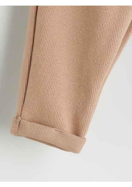 Yeni Sezon Katlamalı Paçalı Kız Bebek Eşofman Altı modelleri