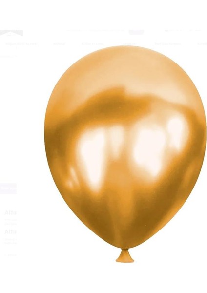 Kikajoy Metalik Balon Baskısız 100’LÜ Altın 38 cm