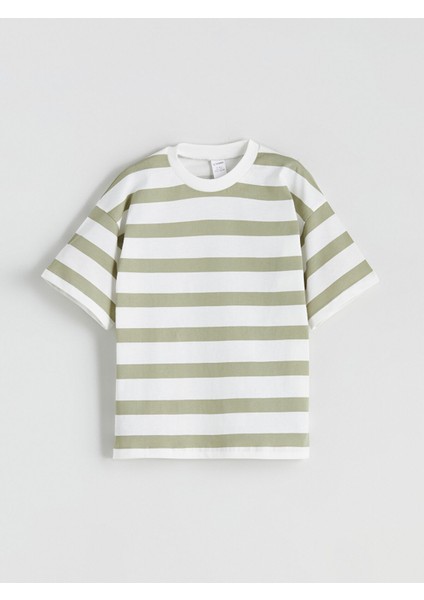 Yeni Sezon Bisiklet Yaka Çizgili Erkek Çocuk Tişört 2'li indirimleri