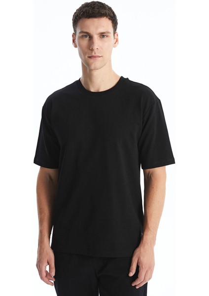 Yeni Sezon Bisiklet Yaka Kısa Kollu Erkek Sweatshirt