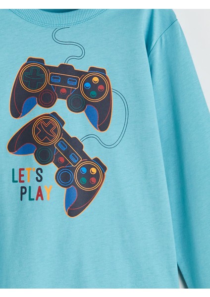 Yeni Sezon Bisiklet Yaka Erkek Çocuk Pijama Takımı indirimleri