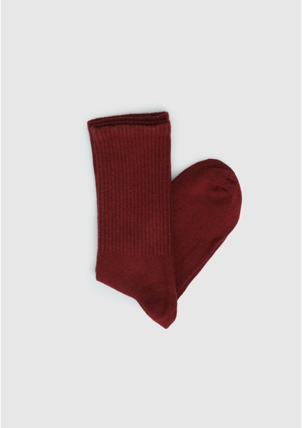 Bordo Provoq Çorap Bordo Uzun Çorap fiyatları