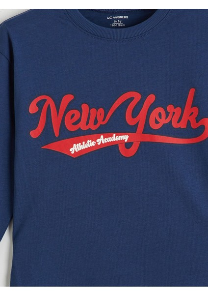 Yeni Sezon Bisiklet Yaka New York Baskılı Erkek Çocuk Tişört fiyatları