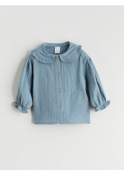 Yeni Sezon Bebe Yaka Kız Bebek Gömlek ve Pantolon 2'li fiyatları