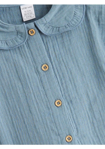 Yeni Sezon Bebe Yaka Kız Bebek Gömlek ve Pantolon 2'li fırsatları