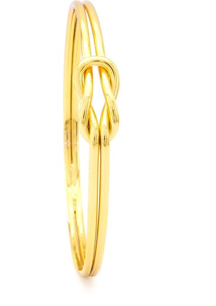 altın kaplama düz model ajda aşk düğümü bilezik blz-3116