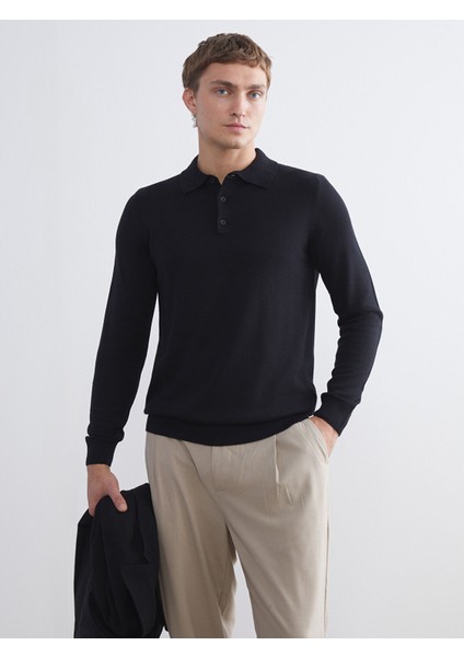 Yeni Sezon Polo Yaka Erkek Triko Kazak
