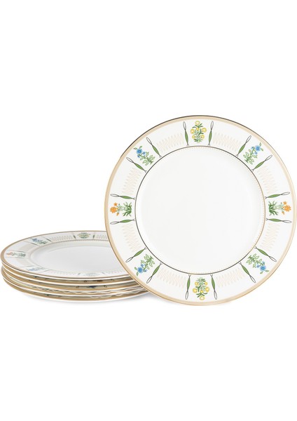 Morris Garden Porselen 6'lı Servis Tabağı 27 cm