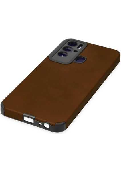 Newface Tecno Pova Neo Kılıf Loop Deri Silikon - Kahverengi indirimleri