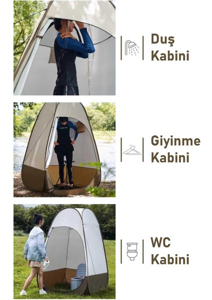 Otomatik Kamp Çadırı -Kabin Çadır - Duş / Giyinme / Kamp Tuvalet Çadırı 115X115X190 modelleri