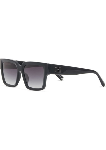 Hm 1689 C4 Parlak Siyah Asetat Unisex Güneş Gözlüğü