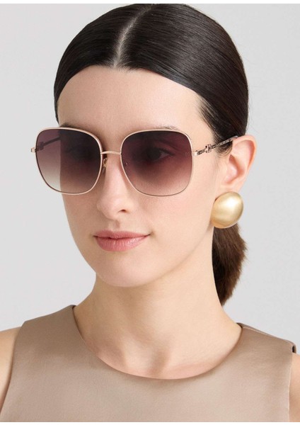 Hm 1703 C3 Rose Gold Metal Kadın Güneş Gözlüğü modelleri